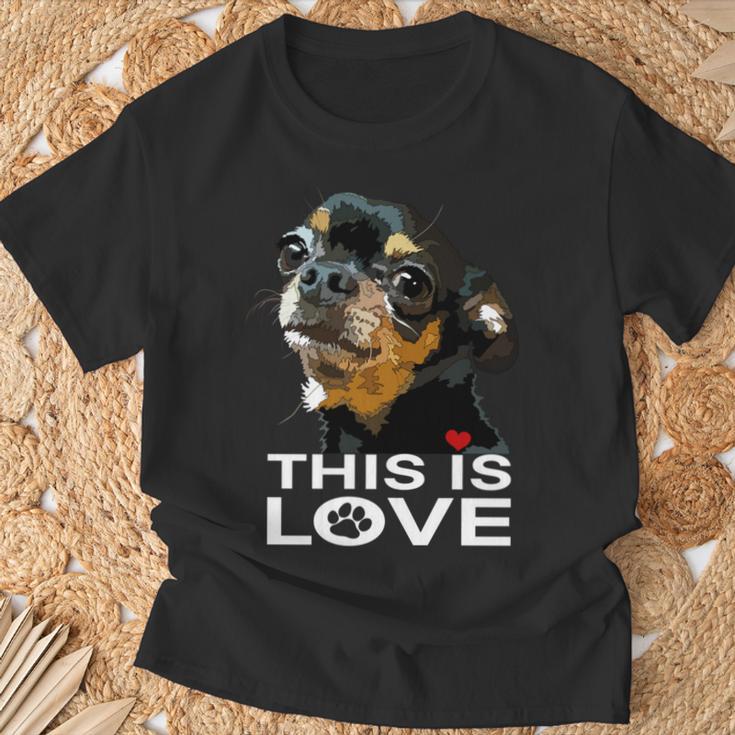 This Is Love And Tan チワワ犬 長袖tシャツ Tシャツ 高齢者への贈り物