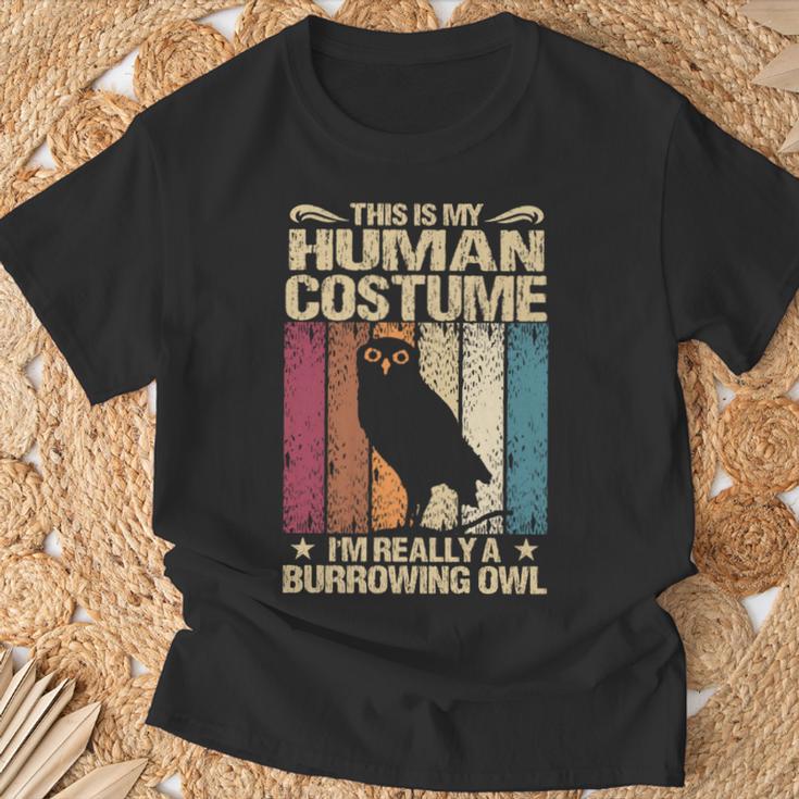 This Is My Human コスチューム I'm Really A Burrowing Owl 長袖tシャツ Tシャツ 高齢者への贈り物