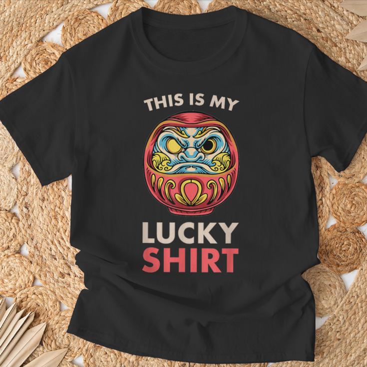 This Is My Lucky 日本のだるま人形 Tシャツ 高齢者への贈り物