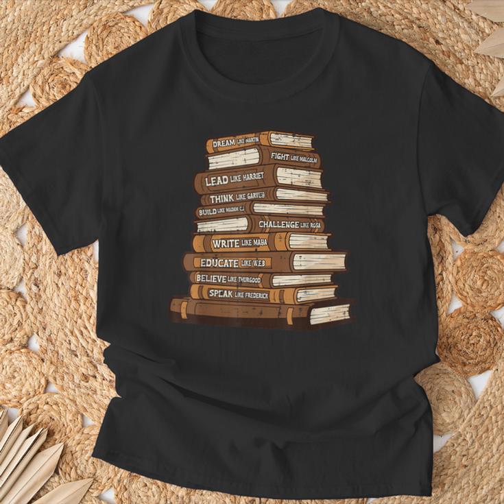 History Books Dream Like Martin African Women Men Kids T-Shirt Gifts for Old Men