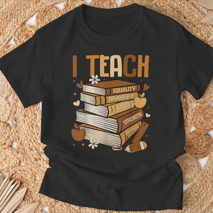 History Month I Teach Melanin Book Black Teacher T-Shirt Gifts for Old Men History Month I Teach Melanin Book Black Teacher T-Shirt Gifts for Old Men