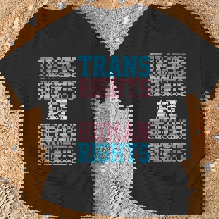 Trans Rights Are Human Rights Lgbtq トランスジェンダー フラッグ プライド Tシャツ 高齢者への贈り物