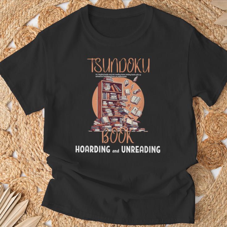 Tsundoku Book Hoarding And Unreading Another Chapter Page T-Shirt Gifts for Old Men