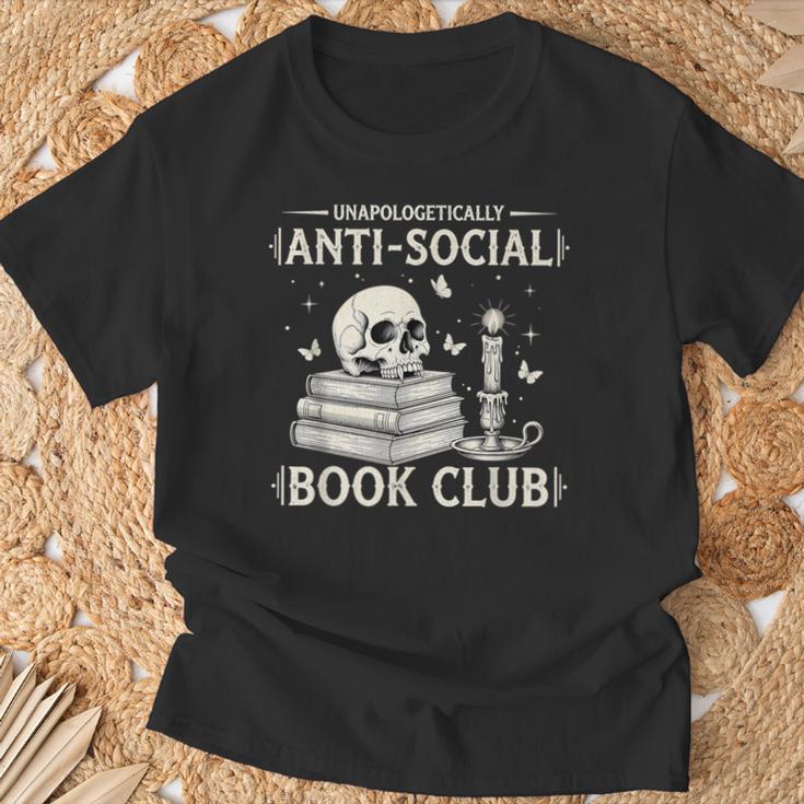 Unapologetically Anti-Social Book Club Introvert Reader T-Shirt Gifts for Old Men Unapologetically Anti-Social Book Club Introvert Reader T-Shirt Gifts for Old Men