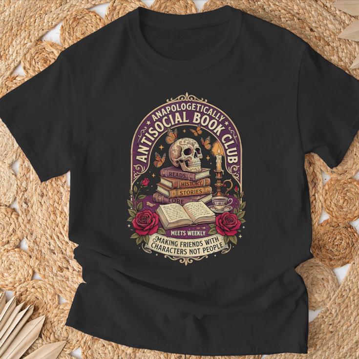 Unapologetically Antisocial Book Club Introvert T-Shirt Gifts for Old Men Unapologetically Antisocial Book Club Introvert T-Shirt Gifts for Old Men