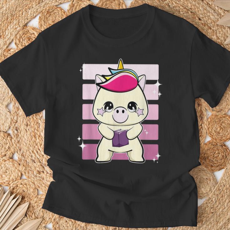 Unicorn With Book T-Shirt Gifts for Old Men Unicorn With Book T-Shirt Gifts for Old Men