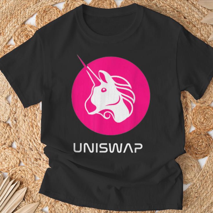 Uniswap Dex、Crypto Defi、分散型アプリケーション交換 Tシャツ 高齢者への贈り物