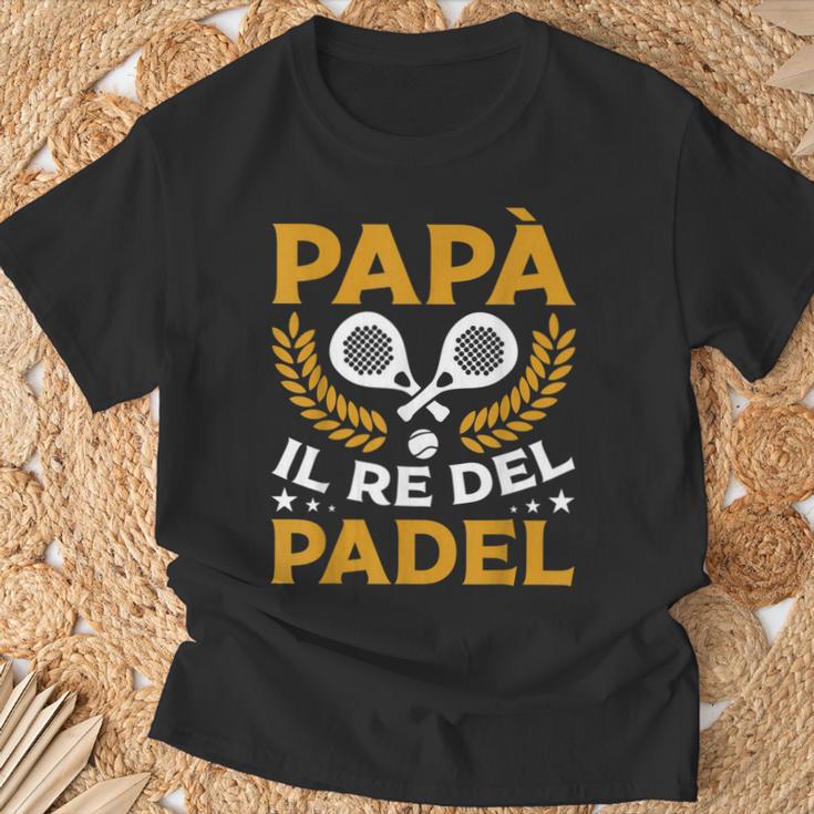 Uomo Papà Il Re Del Padel Maglietta Regalos para ancianos