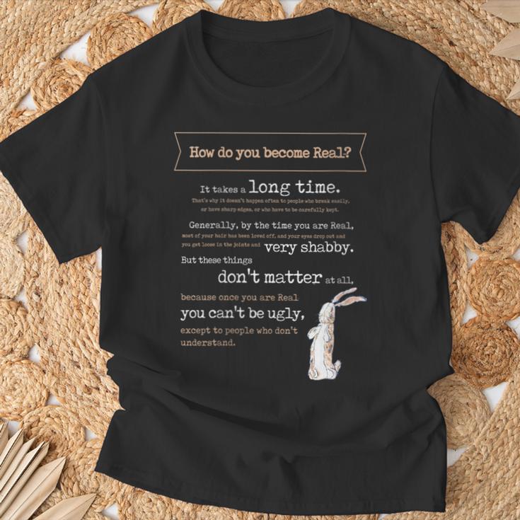 Velveteen Rabbit Book Quote 1922 Becoming Real Skin Horse T-Shirt Gifts for Old Men Velveteen Rabbit Book Quote 1922 Becoming Real Skin Horse T-Shirt Gifts for Old Men
