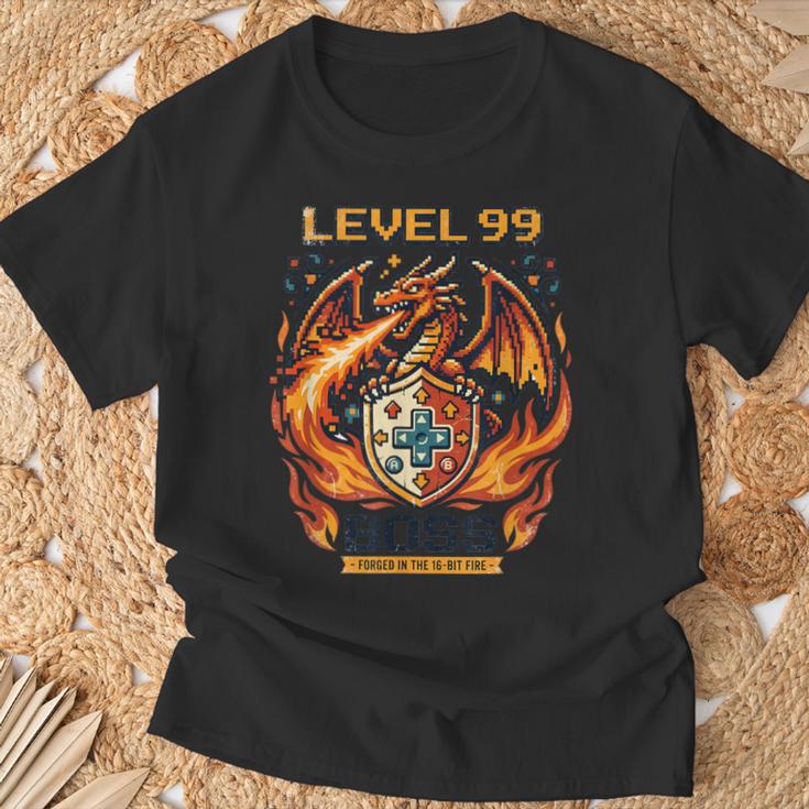 Videojuegointage Retro Gaming Arcade 80S Dragon Camiseta unisex Regalos para ancianos