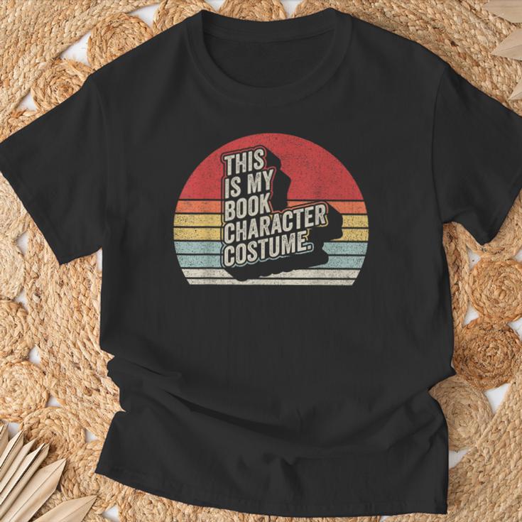 Vintage This Is My Book Character Costume Halloween T-Shirt Gifts for Old Men