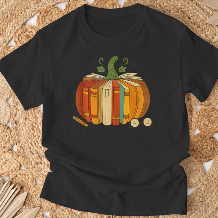 Vintage Book Pumpkin Autumn Fall Librarians Bookworm Teacher T-Shirt Gifts for Old Men Vintage Book Pumpkin Autumn Fall Librarians Bookworm Teacher T-Shirt Gifts for Old Men