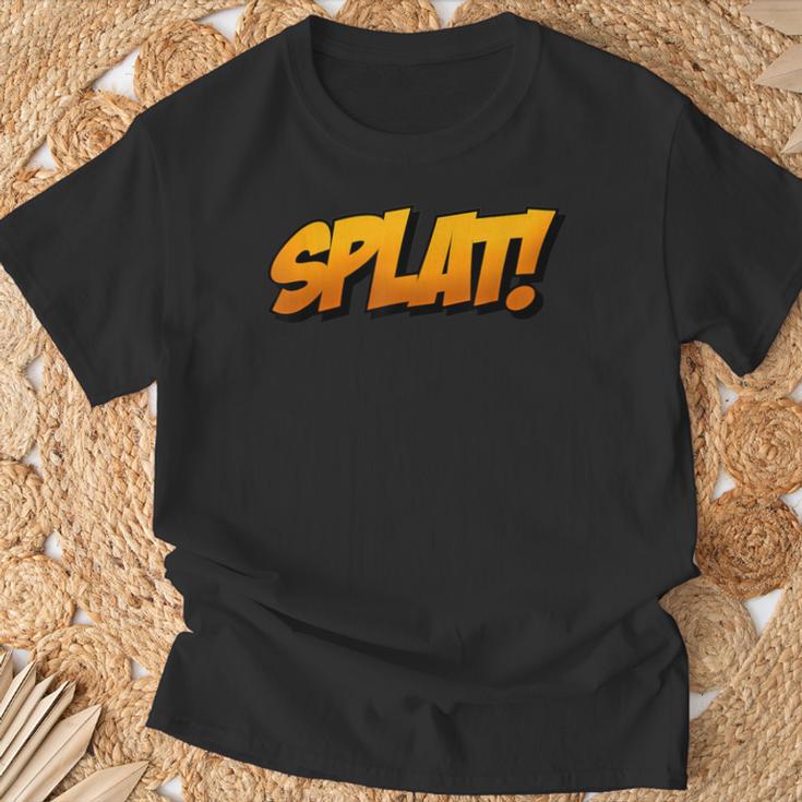 Vintage Comic Book Collector Reader Sound Effect Splat T-Shirt Gifts for Old Men