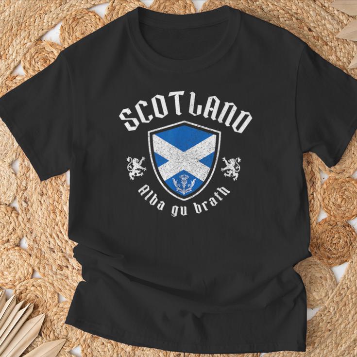 We Lovecotland Alba Gu Brath スコットランド国旗 プライド ヴィンテージ Tシャツ 高齢者への贈り物