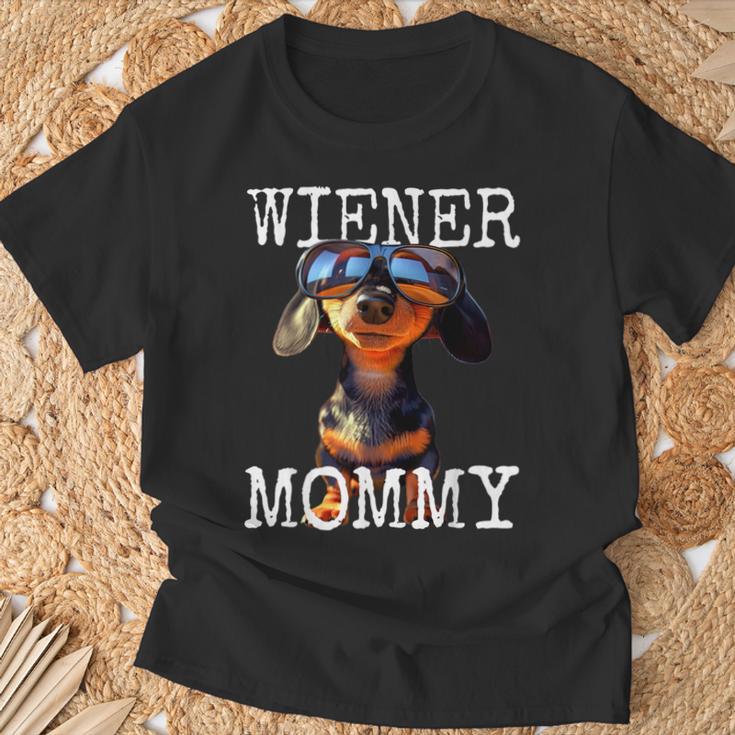 Wiener Mommyウィンナー・マミー ダックスフンド・ママ ダックスフンド・ママ 母の日 ダックスフンド Tシャツ 高齢者への贈り物