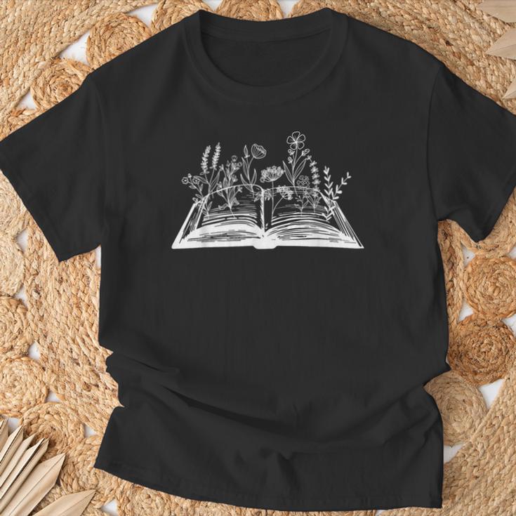 Wildflowers Book Day Flower Books Lover Reader Bookworm Cool T-Shirt Gifts for Old Men Wildflowers Book Day Flower Books Lover Reader Bookworm Cool T-Shirt Gifts for Old Men