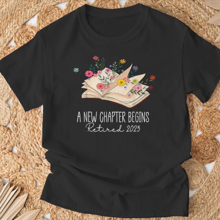 Women A New Chapter Begins Floral Book Retirement Teacher T-Shirt Gifts for Old Men Women A New Chapter Begins Floral Book Retirement Teacher T-Shirt Gifts for Old Men