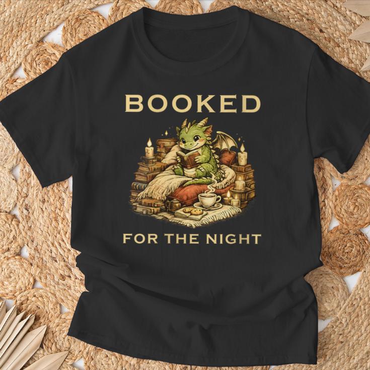 Women's Booked For The Night Dragon Book Reader T-Shirt Gifts for Old Men Women's Booked For The Night Dragon Book Reader T-Shirt Gifts for Old Men