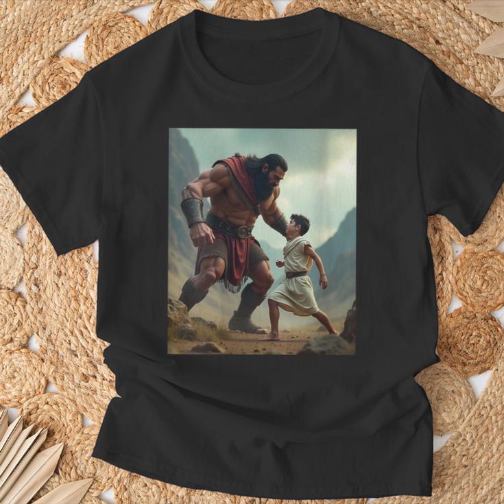 Women's David And Goliath Bible Book Of Samuel King David T-Shirt Gifts for Old Men Women's David And Goliath Bible Book Of Samuel King David T-Shirt Gifts for Old Men