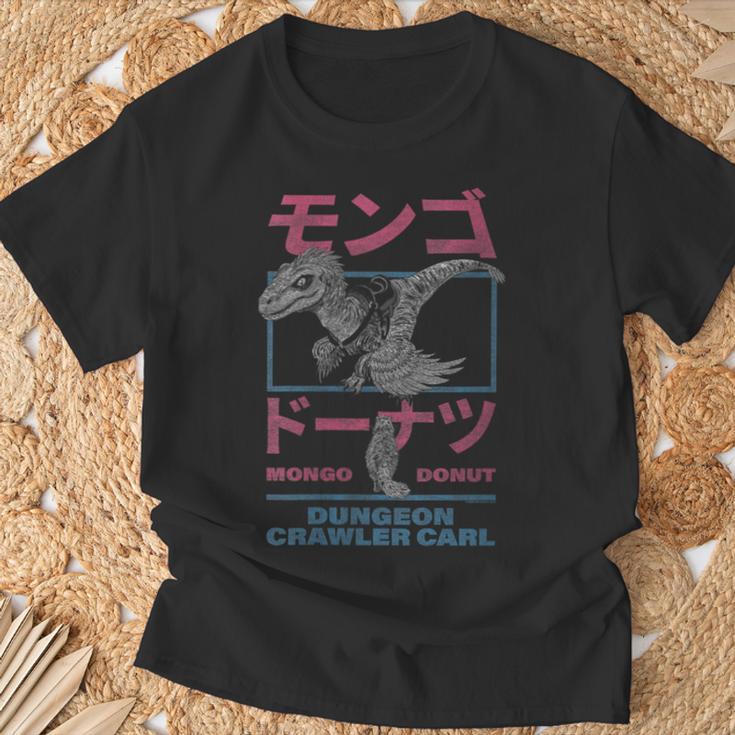 Women's DCC Mongo And Donut Face-Off With Kanji Gamer Series Book T-Shirt Gifts for Old Men