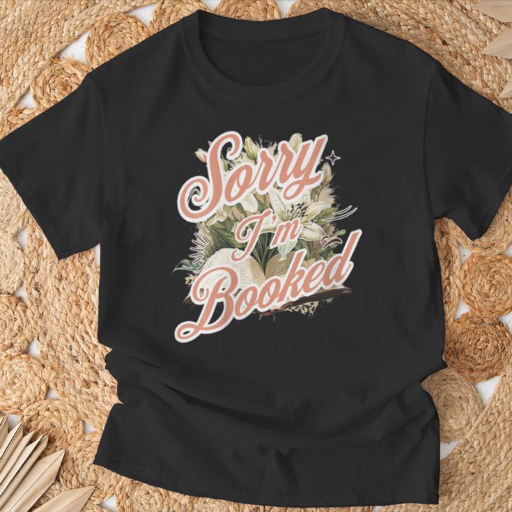 Women's I'm Booked Floral Book Lovers Readers T-Shirt Gifts for Old Men Women's I'm Booked Floral Book Lovers Readers T-Shirt Gifts for Old Men