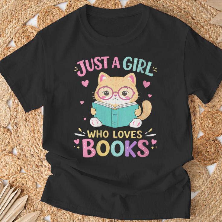 Women's Just A Girl Who Loves Books Reading Read Book Bookworm T-Shirt Gifts for Old Men Women's Just A Girl Who Loves Books Reading Read Book Bookworm T-Shirt Gifts for Old Men