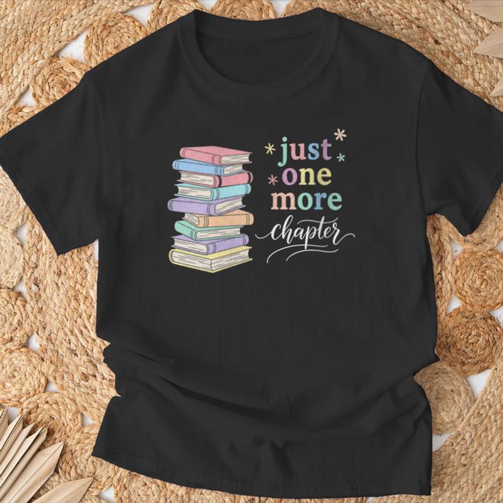 Women's Just One More Chapter Cozy Pastel Bookworm Cute Book Reader T-Shirt Gifts for Old Men Women's Just One More Chapter Cozy Pastel Bookworm Cute Book Reader T-Shirt Gifts for Old Men