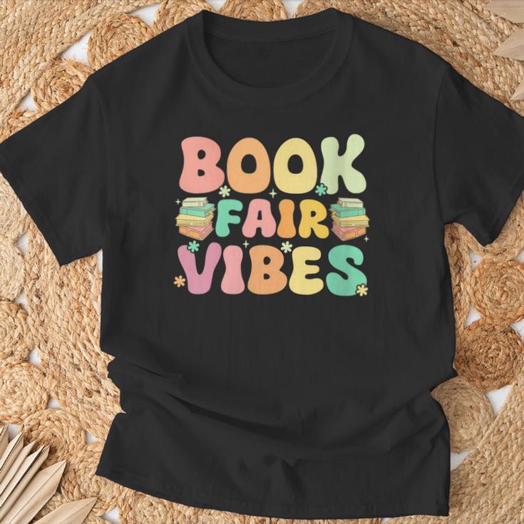 Women's Library Book Fair Vibe Groovy Retro School Reading Nostalgic T-Shirt Gifts for Old Men Women's Library Book Fair Vibe Groovy Retro School Reading Nostalgic T-Shirt Gifts for Old Men