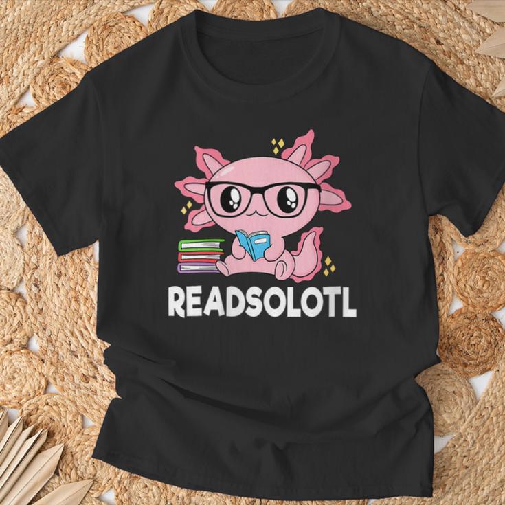 Women's Readsolotl Axolotl Book Lover Reading Women Girls Kids T-Shirt Gifts for Old Men Women's Readsolotl Axolotl Book Lover Reading Women Girls Kids T-Shirt Gifts for Old Men
