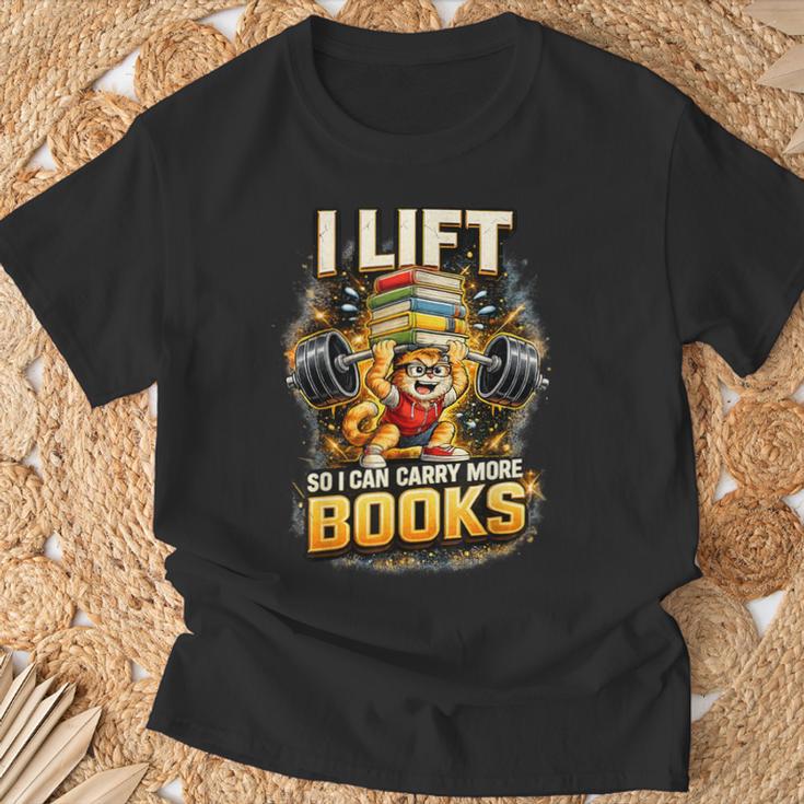 Workout I Lift So I Can Carry More Books Humor T-Shirt Gifts for Old Men Workout I Lift So I Can Carry More Books Humor T-Shirt Gifts for Old Men