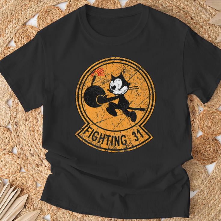 Ww2 ヴィンテージfa-31 トムキャッターズ飛行隊パッチfa-31 ベテラン Tシャツ 高齢者への贈り物