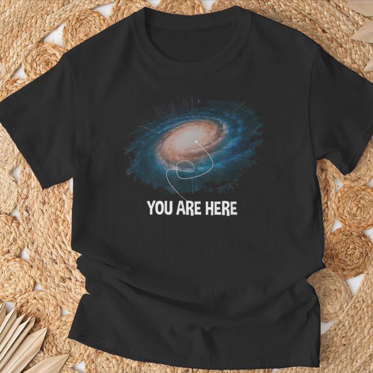 You Are Here 宇宙 銀河 天文学 Tシャツ 高齢者への贈り物