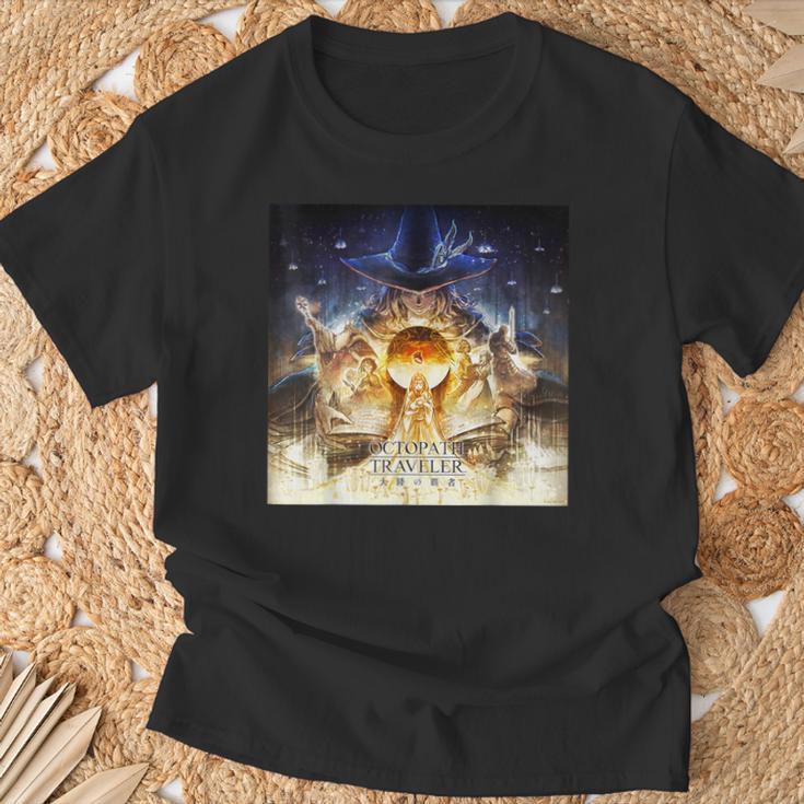 『オクトパストラベラー 大陸の覇者』-”選ばれざる者”編 Tシャツ 高齢者への贈り物