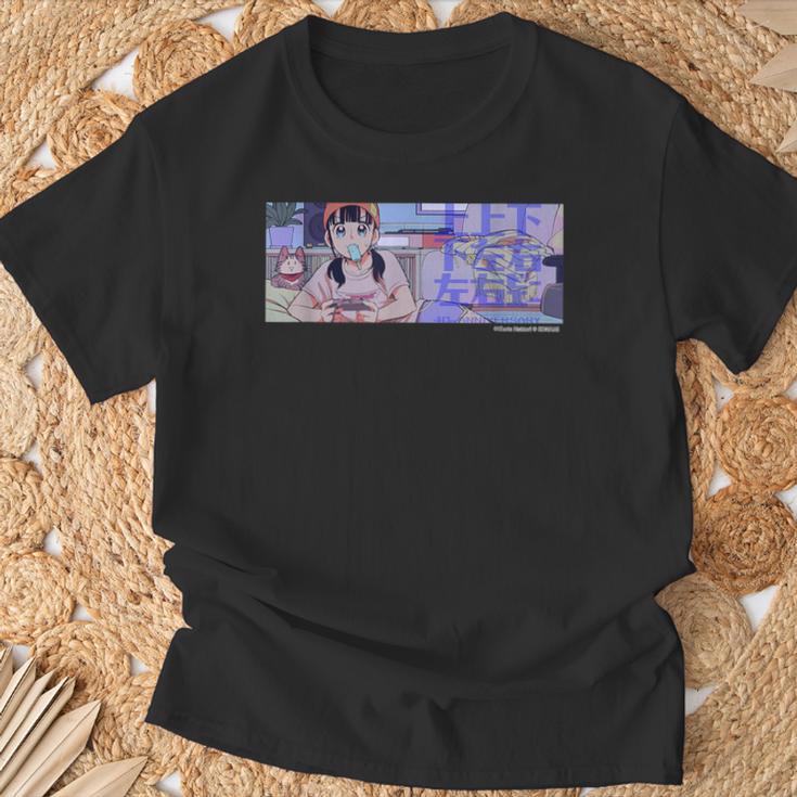 【Project Zircon×Fcグラディウス40th】コナミマニアのナミちゃん イラストby服部昇大② Tシャツ 高齢者への贈り物