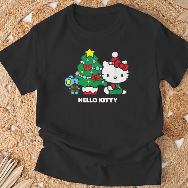 【クリスマス特集】Usデザイン ハローキティ クリスマスツリー Tシャツ 高齢者への贈り物