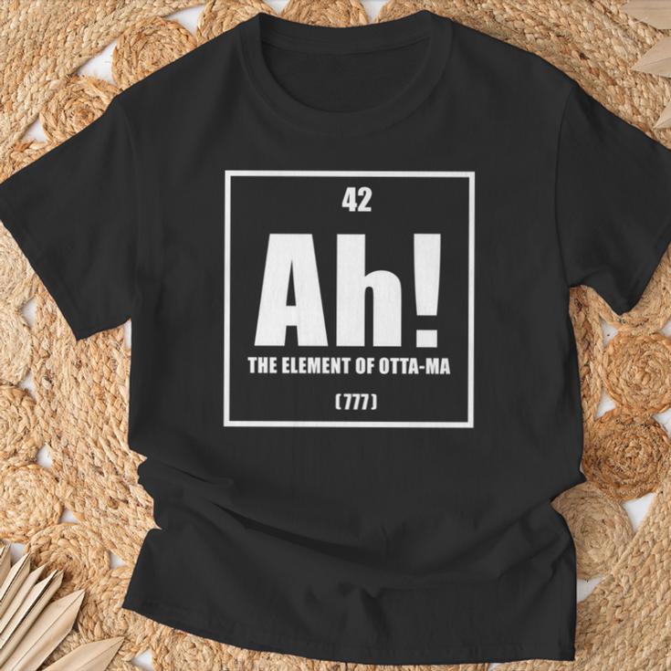 おったま Ah 元素デザイン おもしろ理系 サプライズ要素 42 ナンバー グラフィック 長袖tシャツ Tシャツ 高齢者への贈り物
