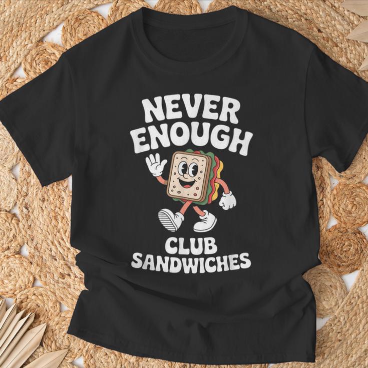 おもしろクラブサンドイッチまたはクラブサンドイッチ レトロ Tシャツ 高齢者への贈り物