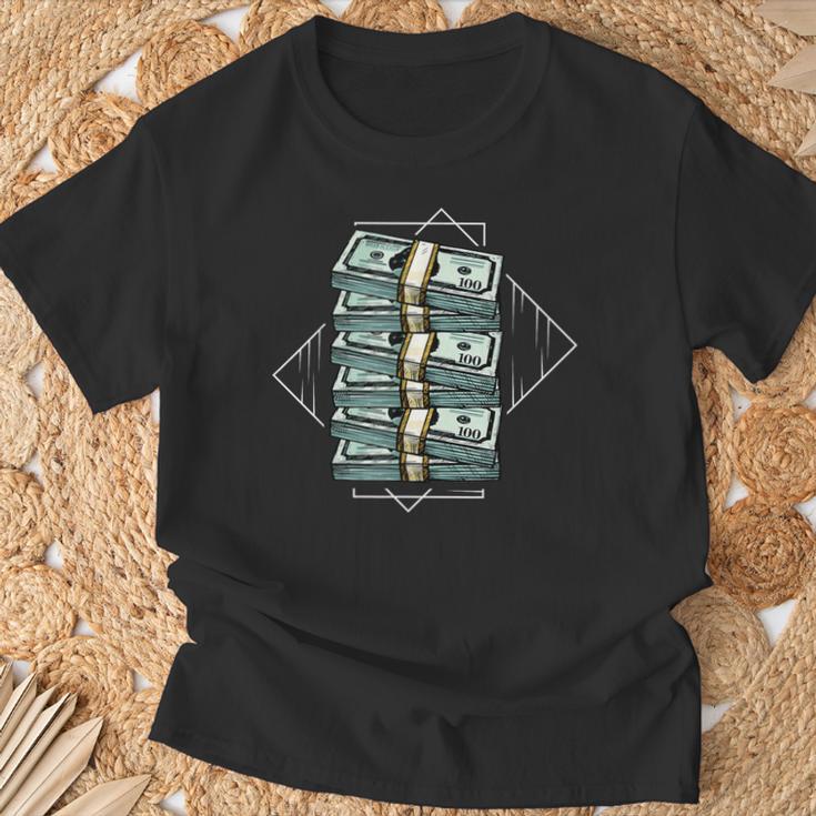 お金の束 Tシャツ 高齢者への贈り物