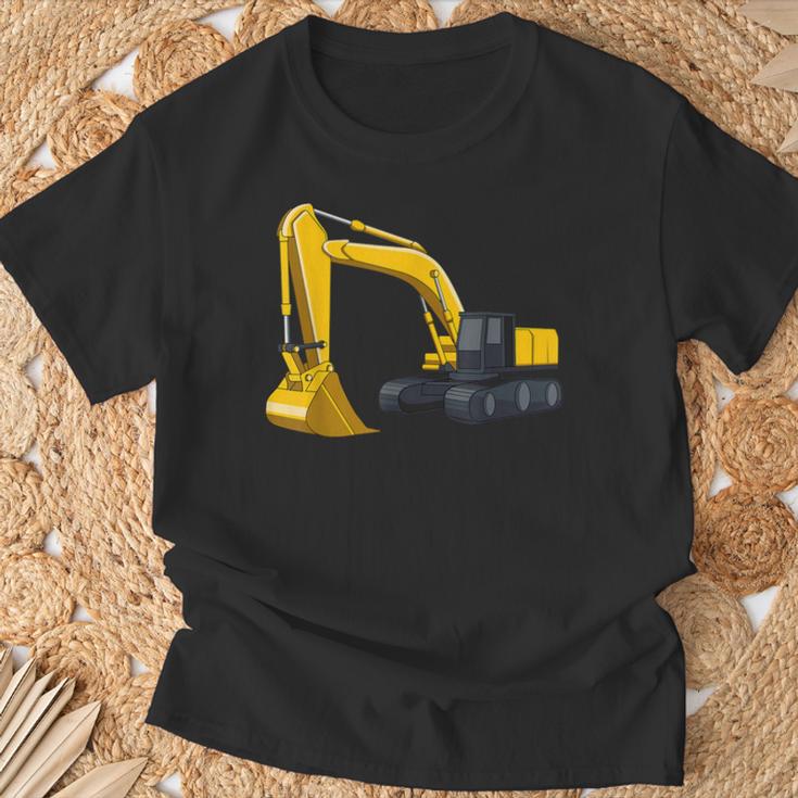 かっこいいショベルカー 男の子 乗り物 建設現場 キッズ Tシャツ 高齢者への贈り物