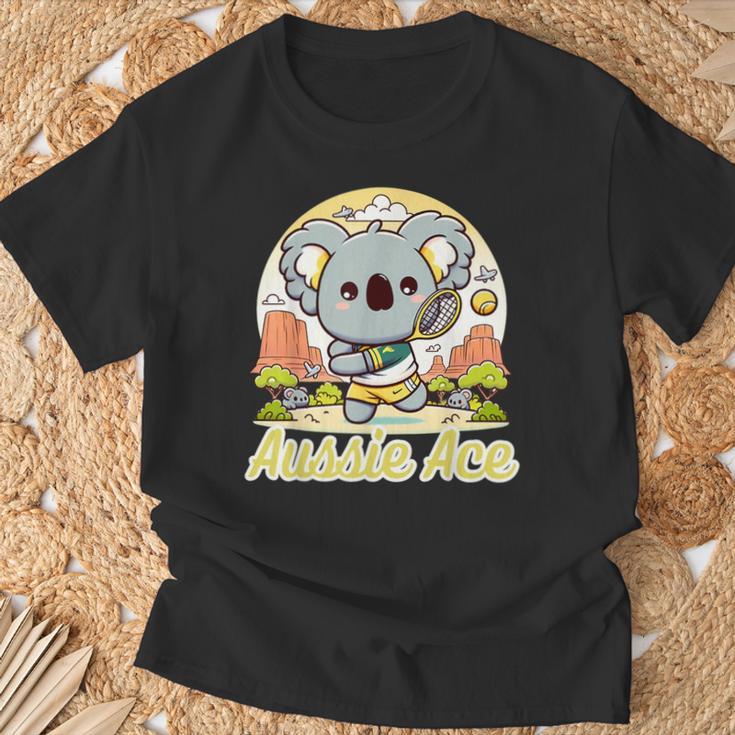 かわいい テニス コアラ 可愛い アスレチック 夏 テニス キャンプ Tシャツ 高齢者への贈り物