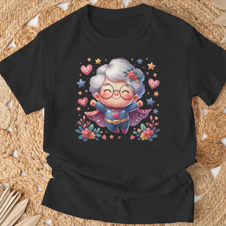 かわいいスーパーヒーローおばあちゃんスーパーヒーローおばあちゃん Tシャツ 高齢者への贈り物