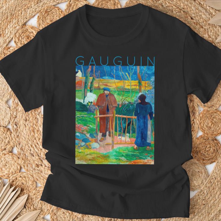 こんにちはゴーギャンさん 長袖tシャツ Tシャツ 高齢者への贈り物