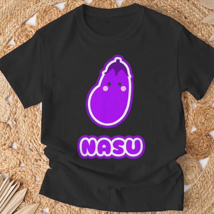なす 茄子『Oyasai お野菜』ゆる かわいい キャラクター 面白い Tシャツ 高齢者への贈り物
