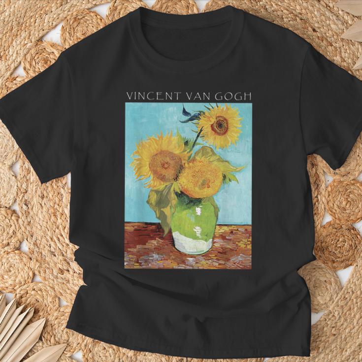 ひまわり ヴィンセント・ヴァン・ゴッホ 美しい絵画 ストリートウェア Tシャツ 高齢者への贈り物