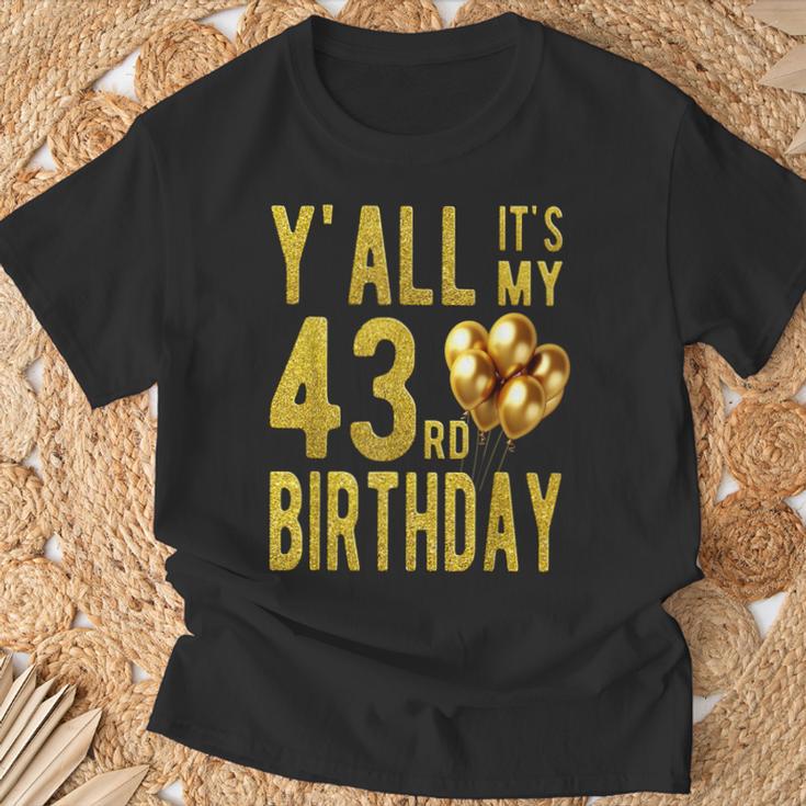 みんな私の43歳の誕生日面白いハッピー43歳の誕生日 Tシャツ 高齢者への贈り物