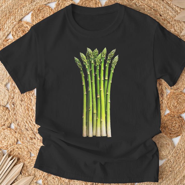 アスパラガス 野菜 グラフィックアート アスパラガス Tシャツ 高齢者への贈り物