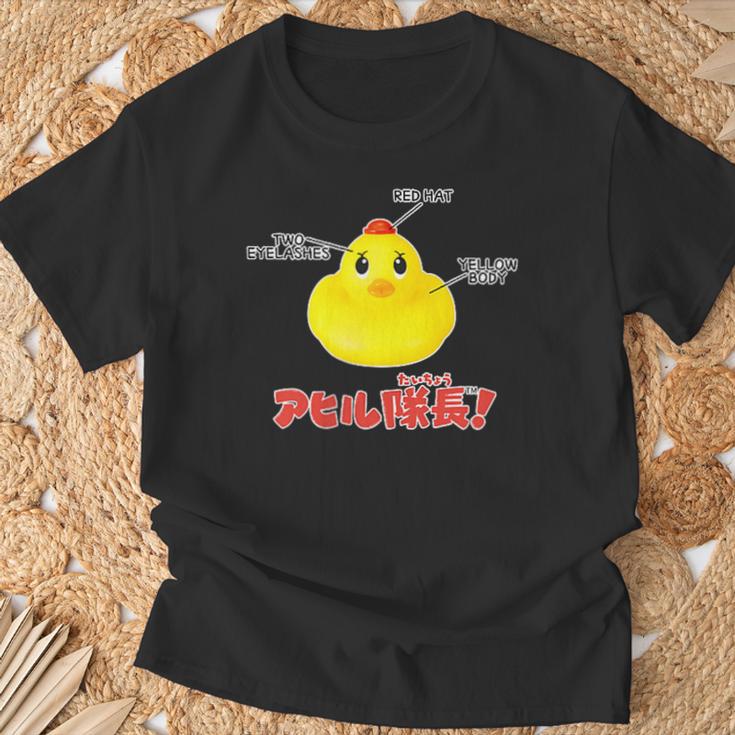 アヒル隊長 Three Points Tシャツ 高齢者への贈り物