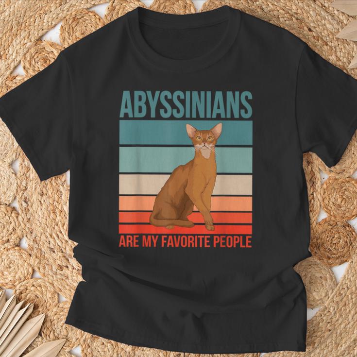 アビシニアン私の好きな人たち 子猫猫の飼い主 アビシニアン Tシャツ 高齢者への贈り物