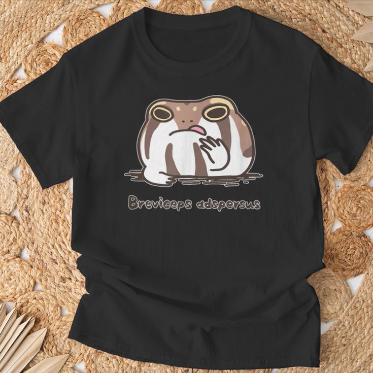 アメフクラガエル おもしろ ゆるかわ かわいい ギフト 生物 理系 Tシャツ 高齢者への贈り物