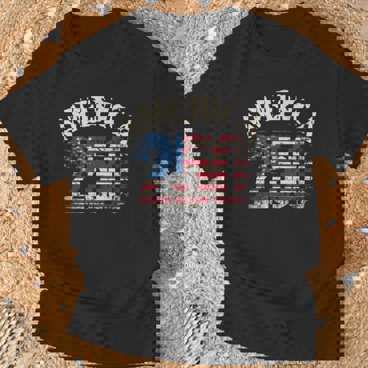 アメリカ250周年 7月4日アメリカ250年 Tシャツ 高齢者への贈り物